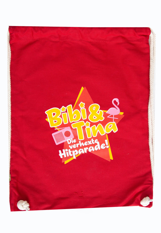 Bibi & Tina Die Verhexte Hitparade 2022 Red Drawstring Backpack