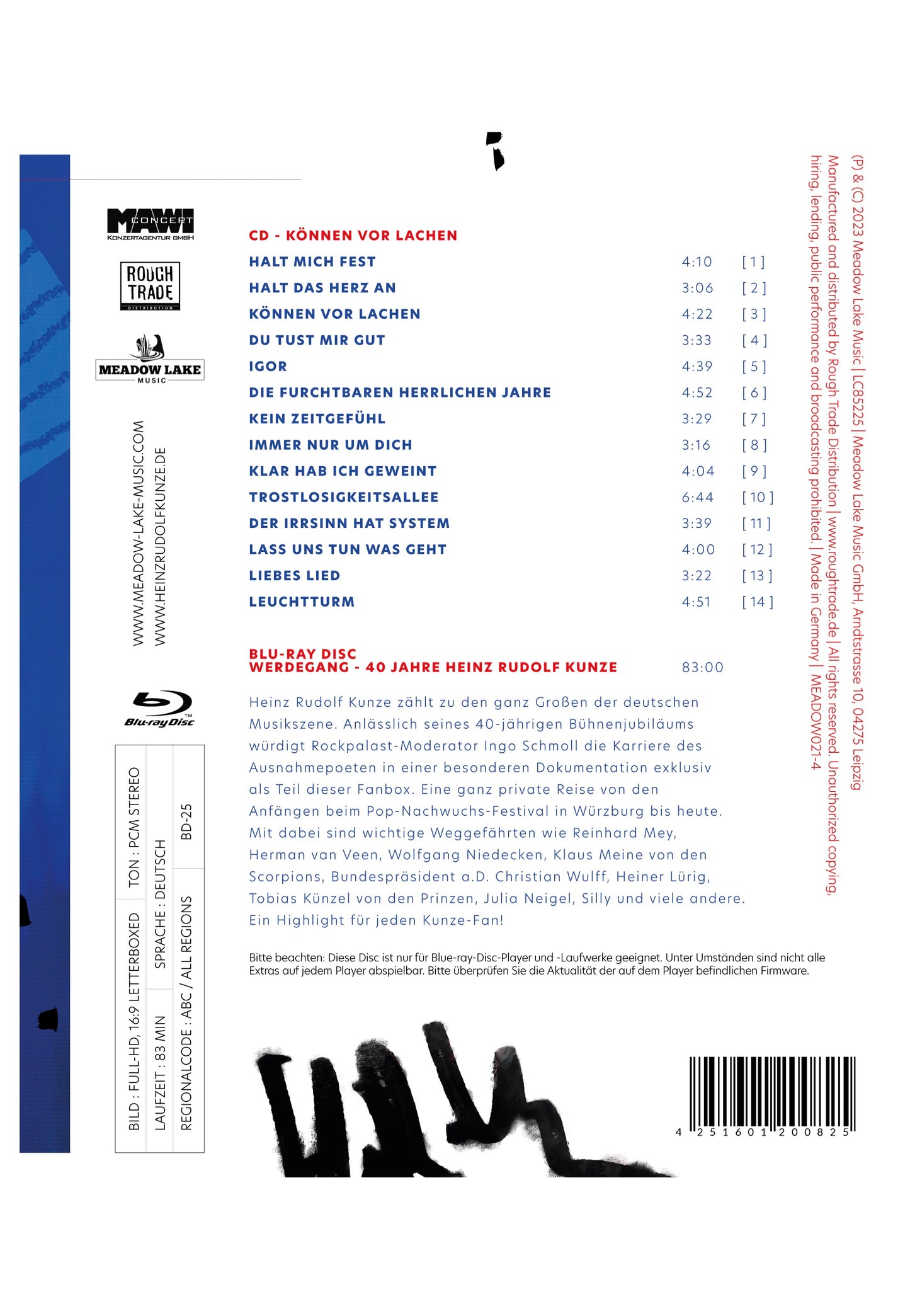 Heinz Rudolf Kunze - Können vor Lachen - CD + Blu Ray | Neutral-Image